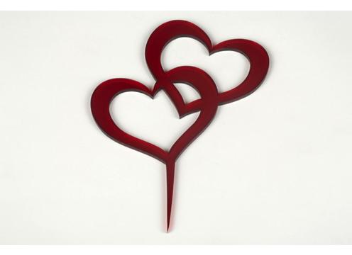 product image for Double Heart Cake Topper