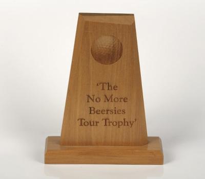 image of Wooden Trophy - Angled Sides